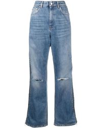 Stella McCartney - Vaqueros Rectos Con Cremallera - Lyst