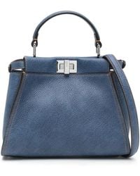 Fendi - Mini Peekaboo Tote Bag - Lyst