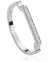 Monica Vinader - Signature Thin Diamond Ring - Lyst