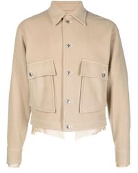 Sulvam - Layered Wool-blend Shirt Jacket - Lyst