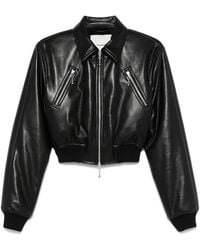 Nanushka - Faux-Leather Jacket - Lyst