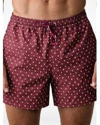 Marc O' Polo - Geometric-Print Drawstring Swim Shorts - Lyst