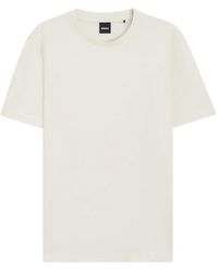 BOSS - Bubble-Jacquard Structure T-Shirt - Lyst