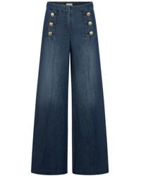 Seductive - Pantalones Palazzo Con Cierre De Botón - Lyst