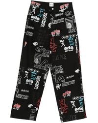 Arte' - Graphic-Print Jeans - Lyst