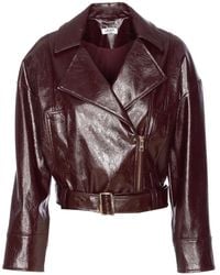 Liu Jo - Belted Faux-Leather Jacket - Lyst
