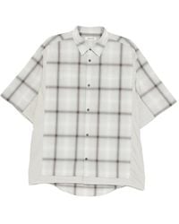 Undercover - Chemise Manches-Courtes À Carreaux - Lyst