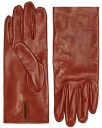 Maison Margiela - Four-Stitch Leather Gloves - Lyst