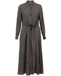 Herno - Printed Silk Shirt Dress - Lyst