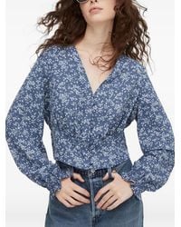 Levi's - Tamara Floral-Print V-Neck Blouse - Lyst