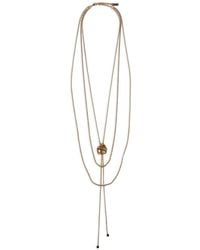 Chloé - The Letters Logo-Charm Necklace - Lyst