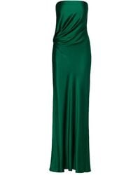 The Sei - Strapless Silk Maxi Dress - Lyst