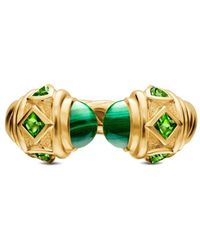 David Yurman - 18Kt Renaissance Malachite Diopside Ring - Lyst