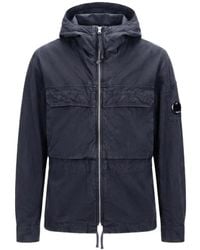 C.P. Company - Lens-Detail Hooded Overshirt - Lyst