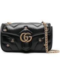 Gucci - Gg Marmont Kleine Schoudertas - Lyst