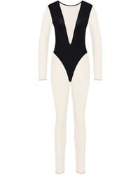 Maison Close - Pure Tentation V-Neck Long-Sleeve Jumpsuit - Lyst