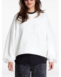 AllSaints - Bead-Embellished Sweatshirt - Lyst
