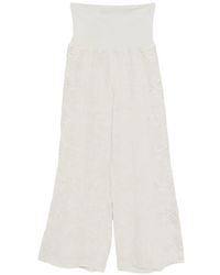 Maurizio Braschi - Lace-Detail Trousers - Lyst