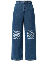 Loewe - Anagram Baggy Jeans - Lyst