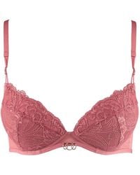 Aubade - Feeling Myself Lace-Embroidered Push-Up Bra - Lyst