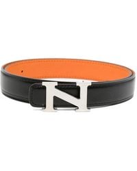 Neighborhood - Ceinture En Cuir À Détail De Logo - Lyst