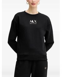 ARMANI EXCHANGE - Crew-Neck Logo Sweatshirt - Lyst