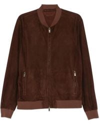 Salvatore Santoro - Suede Bomber Jacket - Lyst