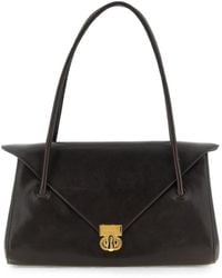 Marni - East West Leather Shoulder Bag - Lyst