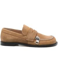 JW Anderson - Zip-Detail Penny Loafers - Lyst