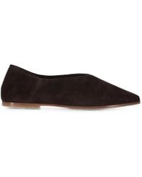 LA ROSE - Pointed-Toe Suede Ballet Flats - Lyst