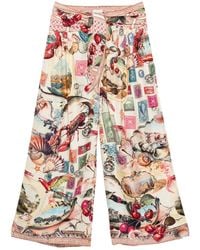 CAMILLA - Notes From The Road Wide-Leg Pants - Lyst