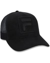 Fila - Turo F-Box Suede-Mesh Cap - Lyst