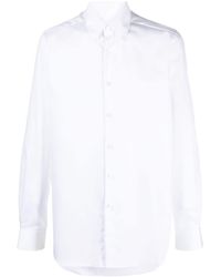 Xacus - Button Down-collar Organic Cotton Shirt - Lyst