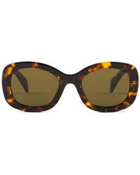 Prada - Tortoiseshell Rectangle-Frame Sunglasses - Lyst