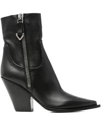Elena Iachi - 90mm pointed-toe ankle boots - Lyst
