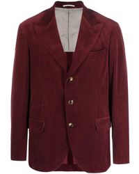 Brunello Cucinelli - Single-Breasted Corduroy Blazer - Lyst