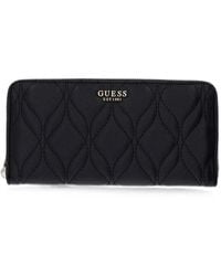 Guess - Quilted Logo-Detail Wallet - Lyst