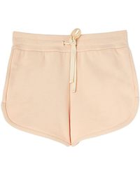 Jil Sander - Logo-tag Drawstring Cotton Mini Shorts - Lyst