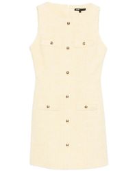 Maje - Minikleid Mit Geknöpfter Tasche - Lyst