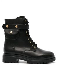 Ralph Lauren - Cammie レースアップ レザーブーツ - Lyst