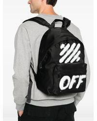 Off-White c/o Virgil Abloh - Diag Spray Logo-Print Backpack - Lyst