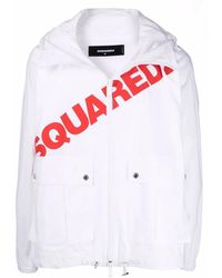 DSquared² - Logo-Print Cargo-Pocket Hoodie - Lyst