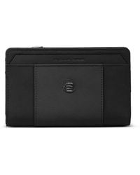 Piquadro - Portefeuille Pliant À Plaque Logo - Lyst