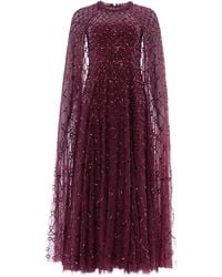 Needle & Thread - Heart Lattice Cape Ankle Gown - Lyst