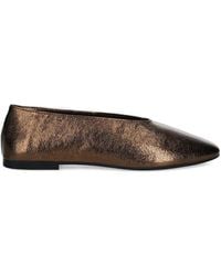 Jeffrey Campbell - Fathom Metallic-Leather Ballet Flats - Lyst