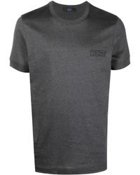 Kiton Sweater Met Logoprint in het Zwart voor heren Heren Kleding voor voor T-shirts voor Poloshirts 