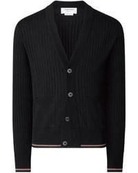 Thom Browne - Rib-Stitch Rwb-Stripe Cardigan - Lyst