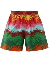 Valentino Garavani - Logo-Print Shorts - Lyst