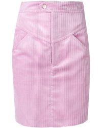 Isabel Marant Minifalda de pana - Rosa