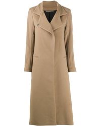 Sprung Freres Oversized Collar Cashmere Coat - Brown